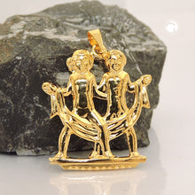 Lade das Bild in den Galerie-Viewer, Anhänger 22x21mm Sternzeichen Zwilling ausgestanzt vergoldet