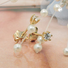 Lade das Bild in den Galerie-Viewer, Ohrstecker Ohrring 3mm Zirkonia 9Kt GOLD