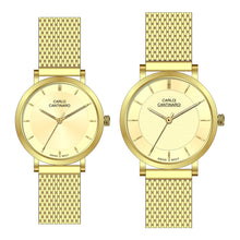 Lade das Bild in den Galerie-Viewer, Carlo Cantinaro CC3001SM004 Partnerset Damenuhr Herrenuhr