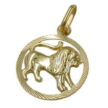 Lade das Bild in den Galerie-Viewer, Anhänger 15mm Sternzeichen Löwe 9Kt GOLD
