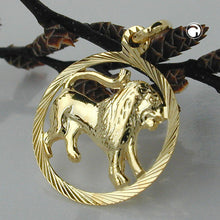 Lade das Bild in den Galerie-Viewer, Anhänger 15mm Sternzeichen Löwe 9Kt GOLD
