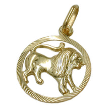 Lade das Bild in den Galerie-Viewer, Anhänger 15mm Sternzeichen Löwe 9Kt GOLD
