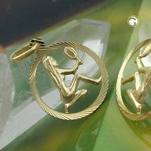 Lade das Bild in den Galerie-Viewer, Anhänger 15mm Sternzeichen Jungfrau 9Kt GOLD
