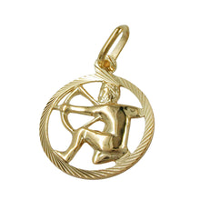 Lade das Bild in den Galerie-Viewer, Anhänger 15mm Sternzeichen Schütze 9Kt GOLD
