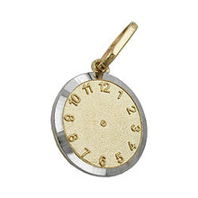 Lade das Bild in den Galerie-Viewer, Anhänger 12,4mm Taufuhr bicolor rhodiniert 9Kt GOLD
