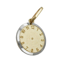 Lade das Bild in den Galerie-Viewer, Anhänger 12,4mm Taufuhr bicolor rhodiniert 9Kt GOLD
