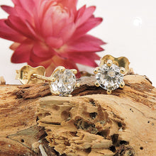 Lade das Bild in den Galerie-Viewer, Ohrstecker Ohrring 5mm Zirkonia 9Kt GOLD
