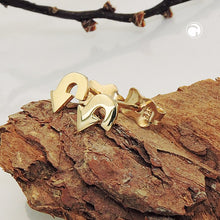 Lade das Bild in den Galerie-Viewer, Ohrstecker Ohrring 6x5mm Pfeil glänzend 9Kt GOLD
