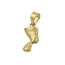 Lade das Bild in den Galerie-Viewer, Anhänger 11x6mm Nofretete glänzend 9Kt GOLD
