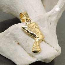 Lade das Bild in den Galerie-Viewer, Anhänger 11x6mm Nofretete glänzend 9Kt GOLD
