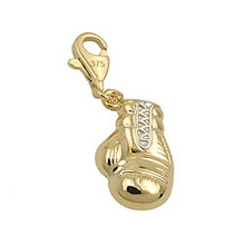 Lade das Bild in den Galerie-Viewer, Anhänger 14x10mm Charm Boxhandschuh bicolor 9 Kt GOLD
