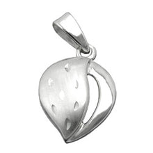 Lade das Bild in den Galerie-Viewer, Anhänger 14x10mm Herz matt-diamantiert Silber 925
