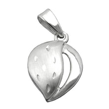 Lade das Bild in den Galerie-Viewer, Anhänger 14x10mm Herz matt-diamantiert Silber 925
