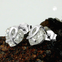 Lade das Bild in den Galerie-Viewer, Ohrstecker Ohrring 7,5x7mm Herz aus Zirkonia Silber 925
