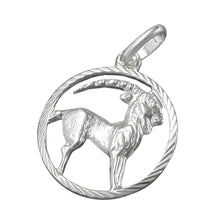 Lade das Bild in den Galerie-Viewer, Anhänger 15mm Sternzeichen Steinbock Silber 925
