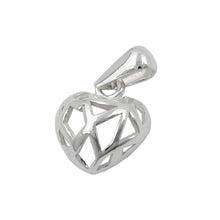 Lade das Bild in den Galerie-Viewer, Anhänger 11x10mm Herz durchbrochen Silber 925
