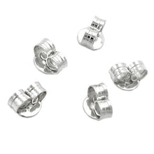 Lade das Bild in den Galerie-Viewer, 40 Flügel 6mm Gegenstecker für Ohrstecker Silber 925
