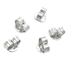 Lade das Bild in den Galerie-Viewer, 40 Flügel 6mm Gegenstecker für Ohrstecker Silber 925
