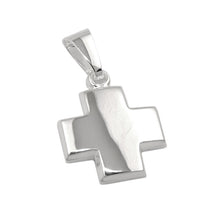 Lade das Bild in den Galerie-Viewer, Anhänger 11x11mm Kreuz glänzend Silber 925
