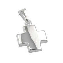 Lade das Bild in den Galerie-Viewer, Anhänger 11x11mm Kreuz glänzend Silber 925
