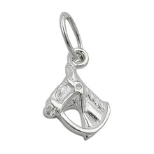 Lade das Bild in den Galerie-Viewer, Anhänger 14x10mm Pferdekopf mit Halfter glänzend Silber 925
