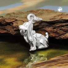 Lade das Bild in den Galerie-Viewer, Anhänger 13x10mm Hund mit Schlappohren Silber 925
