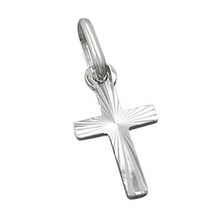 Lade das Bild in den Galerie-Viewer, Anhänger 14x7mm Kreuz diamantiert, Silber 925
