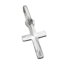 Lade das Bild in den Galerie-Viewer, Anhänger 14x7mm Kreuz diamantiert, Silber 925
