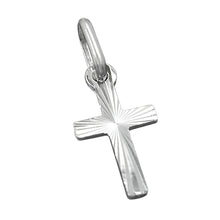 Lade das Bild in den Galerie-Viewer, Anhänger 14x7mm Kreuz diamantiert Silber 925
