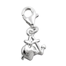 Lade das Bild in den Galerie-Viewer, Anhänger 10mm Charm Seemannsgrab glänzend Silber 925
