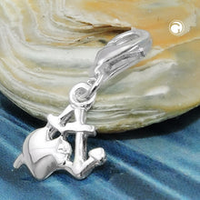 Lade das Bild in den Galerie-Viewer, Anhänger 10mm Charm Seemannsgrab glänzend Silber 925
