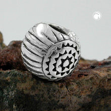 Lade das Bild in den Galerie-Viewer, Anhänger 10x8mm Perle Bead antik geschwärzt rhodiniert Silber 925
