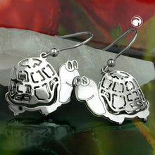 Lade das Bild in den Galerie-Viewer, Ohrhaken 38x21mm Schildkröte Silber 925
