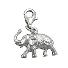 Lade das Bild in den Galerie-Viewer, Anhänger 12x16mm Charm Elefant rhodiniert Silber 925
