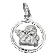 Lade das Bild in den Galerie-Viewer, Anhänger 15mm Engel glänzend, Silber 925
