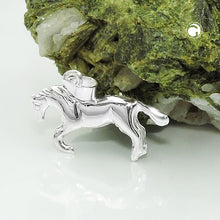 Lade das Bild in den Galerie-Viewer, Anhänger 12x23mm Pferd glänzend Silber 925
