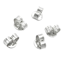 Lade das Bild in den Galerie-Viewer, 5 Paar Flügel 6mm Gegenstecker für Ohrstecker Silber 925
