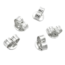 Lade das Bild in den Galerie-Viewer, 5 Paar Flügel 6mm Gegenstecker für Ohrstecker Silber 925
