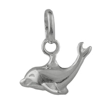 Lade das Bild in den Galerie-Viewer, Anhänger 12x7mm Delfin glänzend Silber 925
