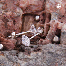 Lade das Bild in den Galerie-Viewer, Ohrstecker Ohrring 6mm Zirkonia rund gefasst Silber 925
