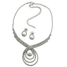 Lade das Bild in den Galerie-Viewer, Set, Strasskette und Strass-Ohrstecker
