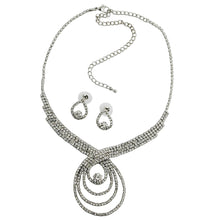 Lade das Bild in den Galerie-Viewer, Set, Strasskette und Strass-Ohrstecker
