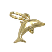 Lade das Bild in den Galerie-Viewer, Anhänger 12x7mm kleiner Delfin glänzend 9Kt GOLD
