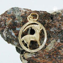 Lade das Bild in den Galerie-Viewer, Anhänger 15mm Sternzeichen Steinbock 9Kt GOLD
