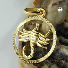 Lade das Bild in den Galerie-Viewer, Anhänger 15mm Sternzeichen Skorpion 9Kt GOLD
