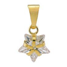 Lade das Bild in den Galerie-Viewer, Anhänger 10x8mm Zirkonia Stern 9Kt GOLD
