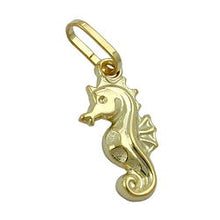 Lade das Bild in den Galerie-Viewer, Anhänger 14x7mm Seepferdchen glänzend 9Kt GOLD
