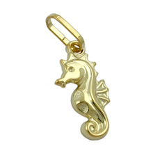 Lade das Bild in den Galerie-Viewer, Anhänger 14x7mm Seepferdchen glänzend 9Kt GOLD
