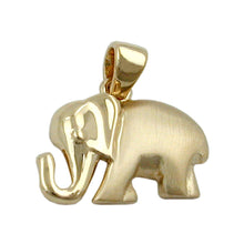 Lade das Bild in den Galerie-Viewer, Anhänger 10x15mm Elefant matt-glänzend 9Kt GOLD
