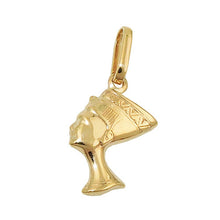 Lade das Bild in den Galerie-Viewer, Anhänger 15x10x2,5mm Nofretete glänzend 9Kt GOLD
